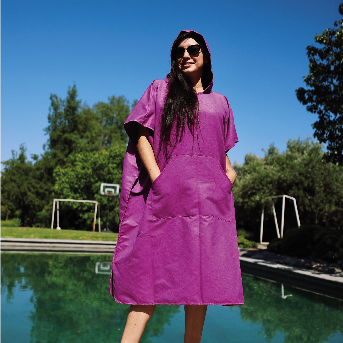 PONCHO MORADO