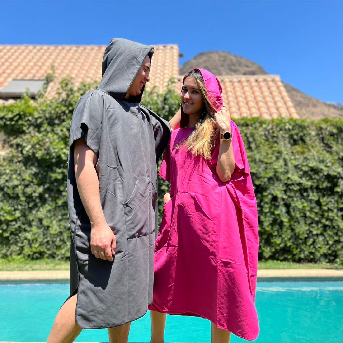 PONCHO FUCSIA