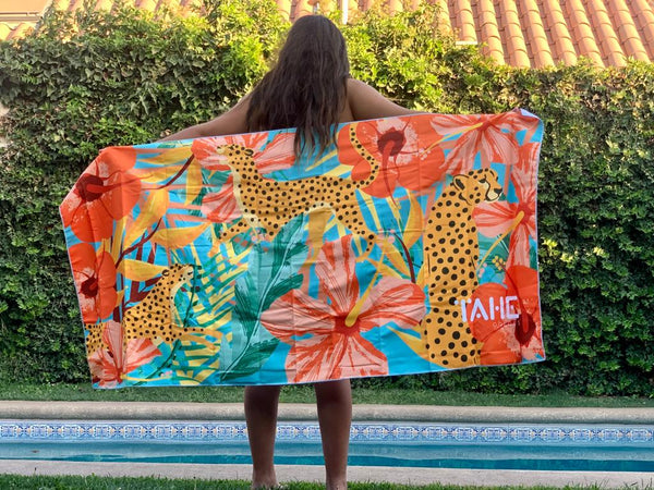 Toalla tropical 75 x160 cm
