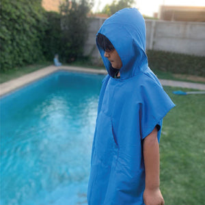PONCHO NIÑO AZUL